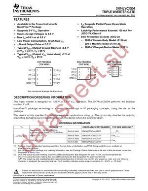 SN74LVC3G04DCUR datasheet  